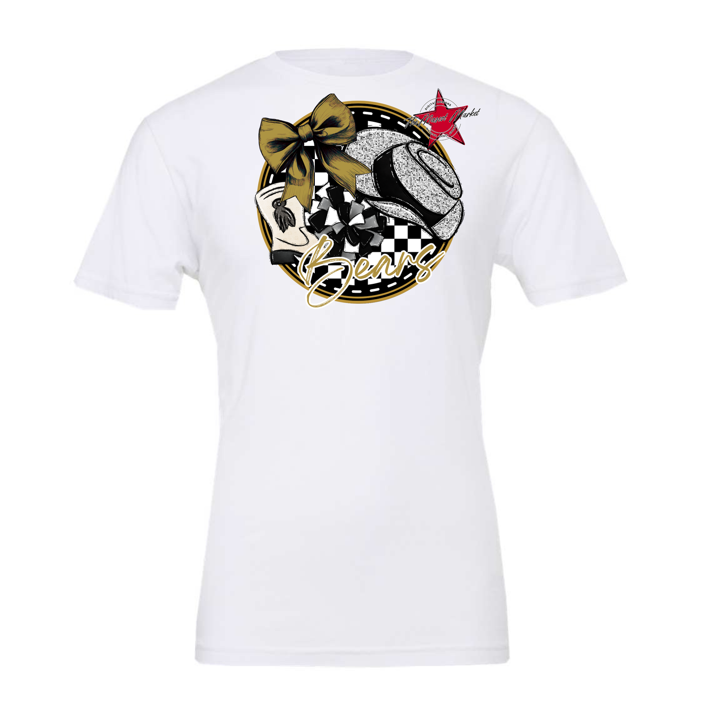 Bears Circle Drillteam Design-Gold