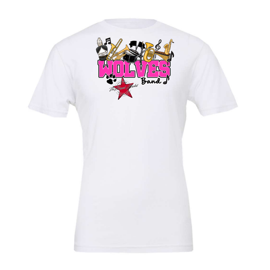 Wolves Varsity Band-Pink