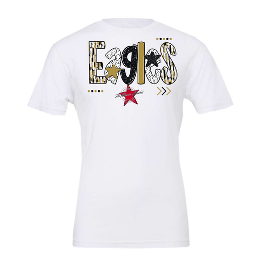 Eagles Brushstroke Alpha Design-Gold