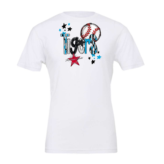 Tigers Baseball Scrape-Carolina Blue