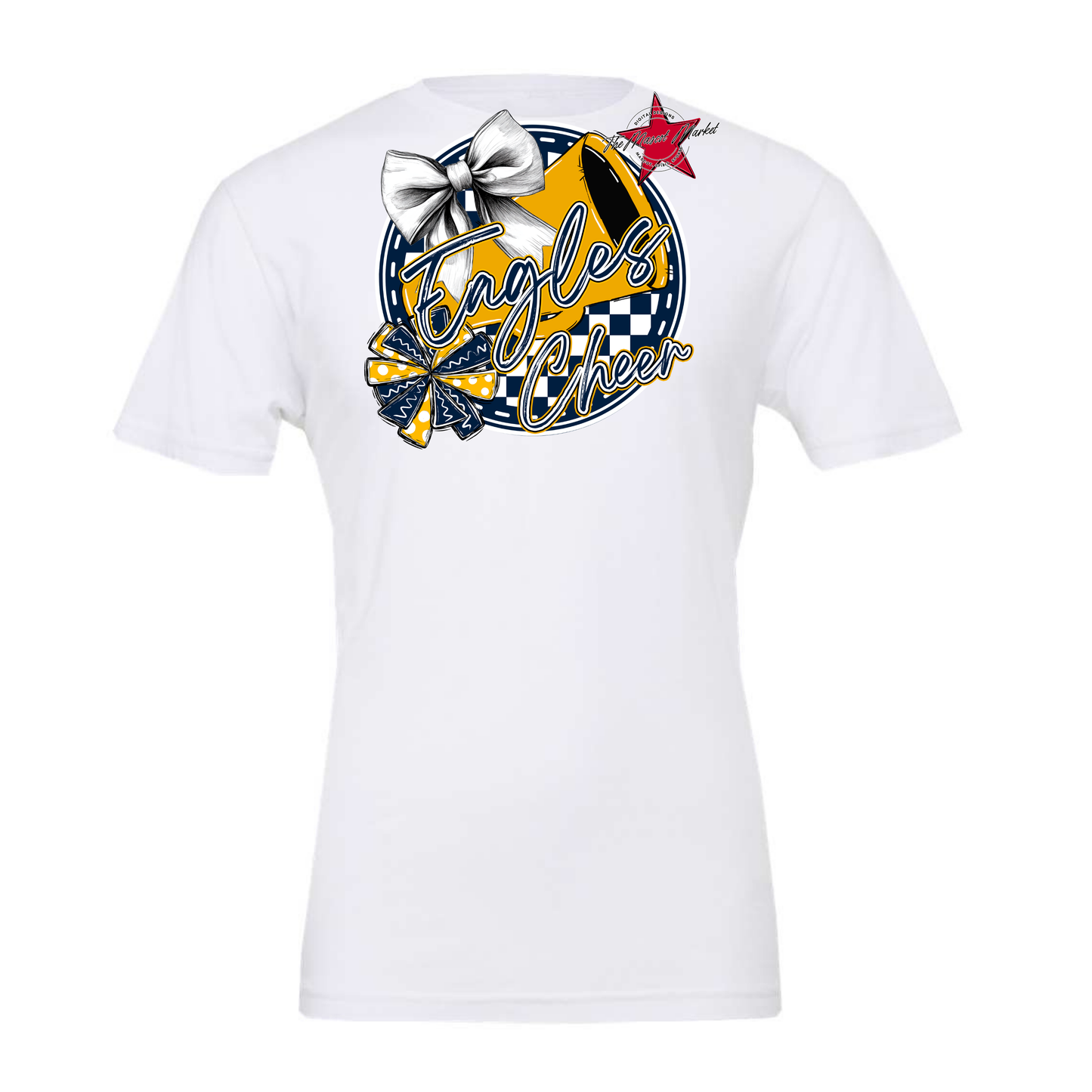 Eagles Circle Cheer Design-Navy-Yellow