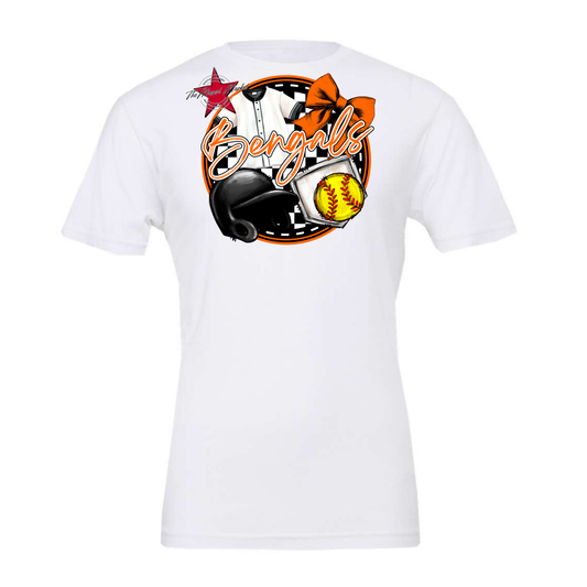 Bengals Circle Softball Design-Orange