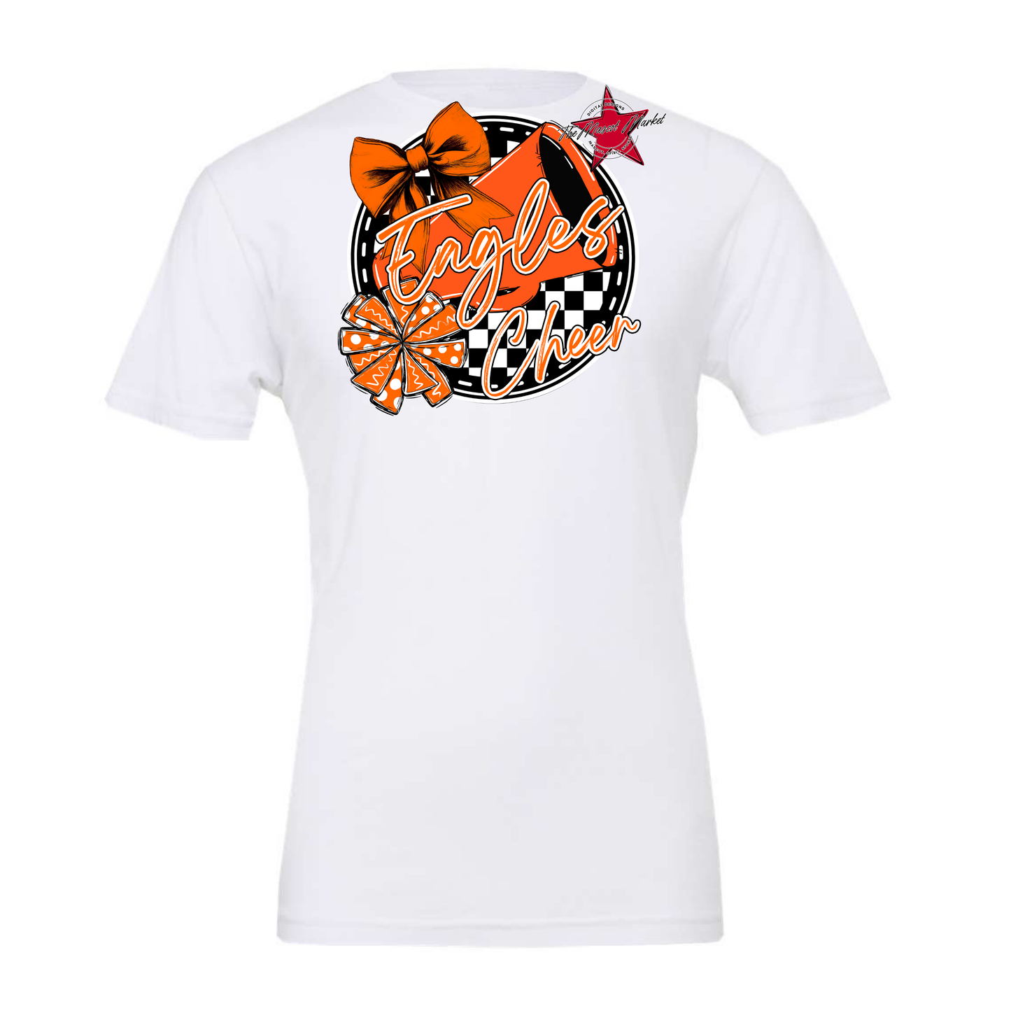 Eagles Circle Cheer Design-Orange