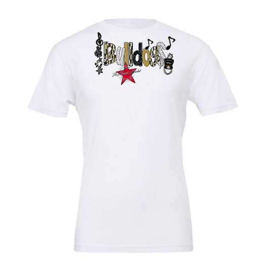 Bulldogs Band Scrape-Navy-Gold