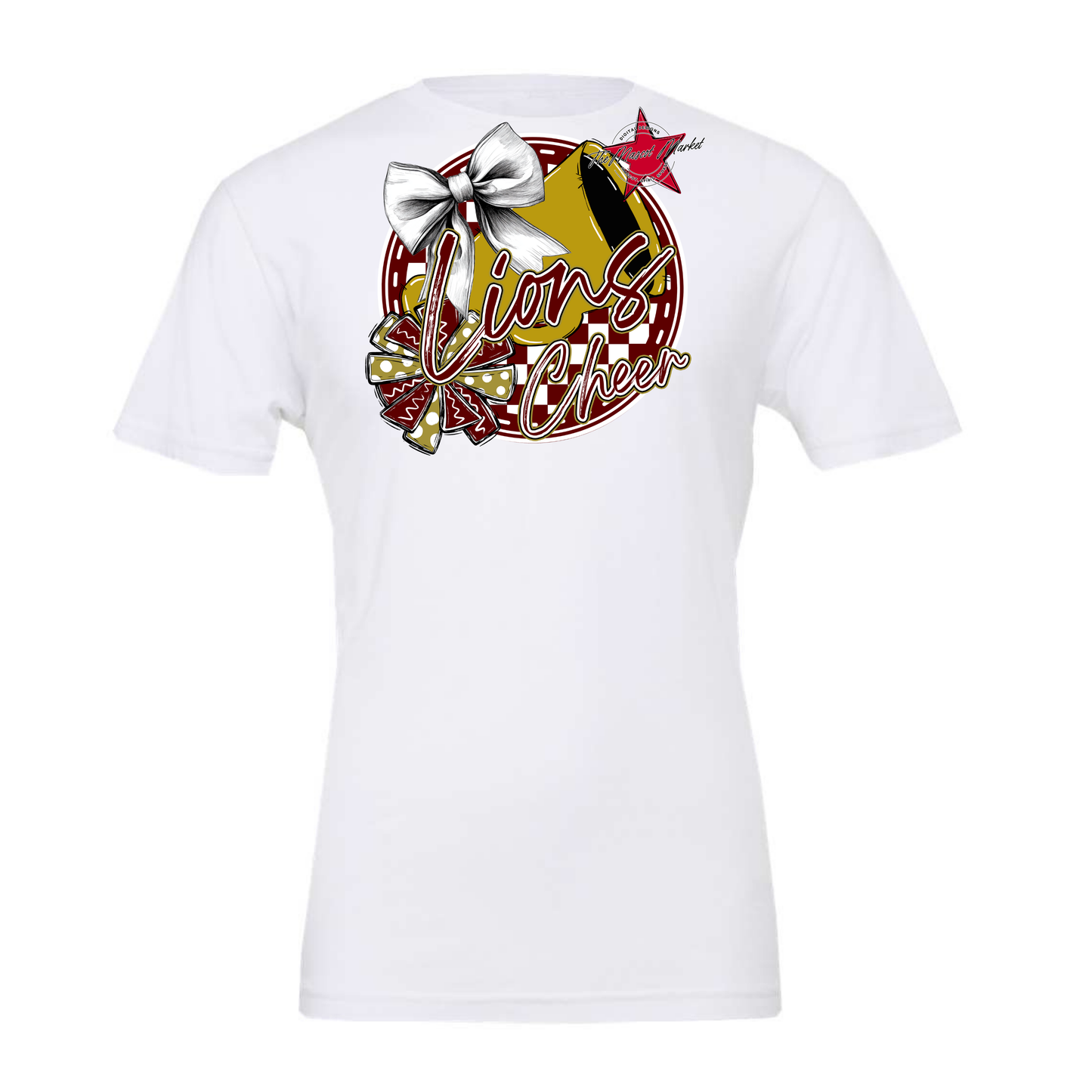 Lions Circle Cheer Design-Maroon-Gold