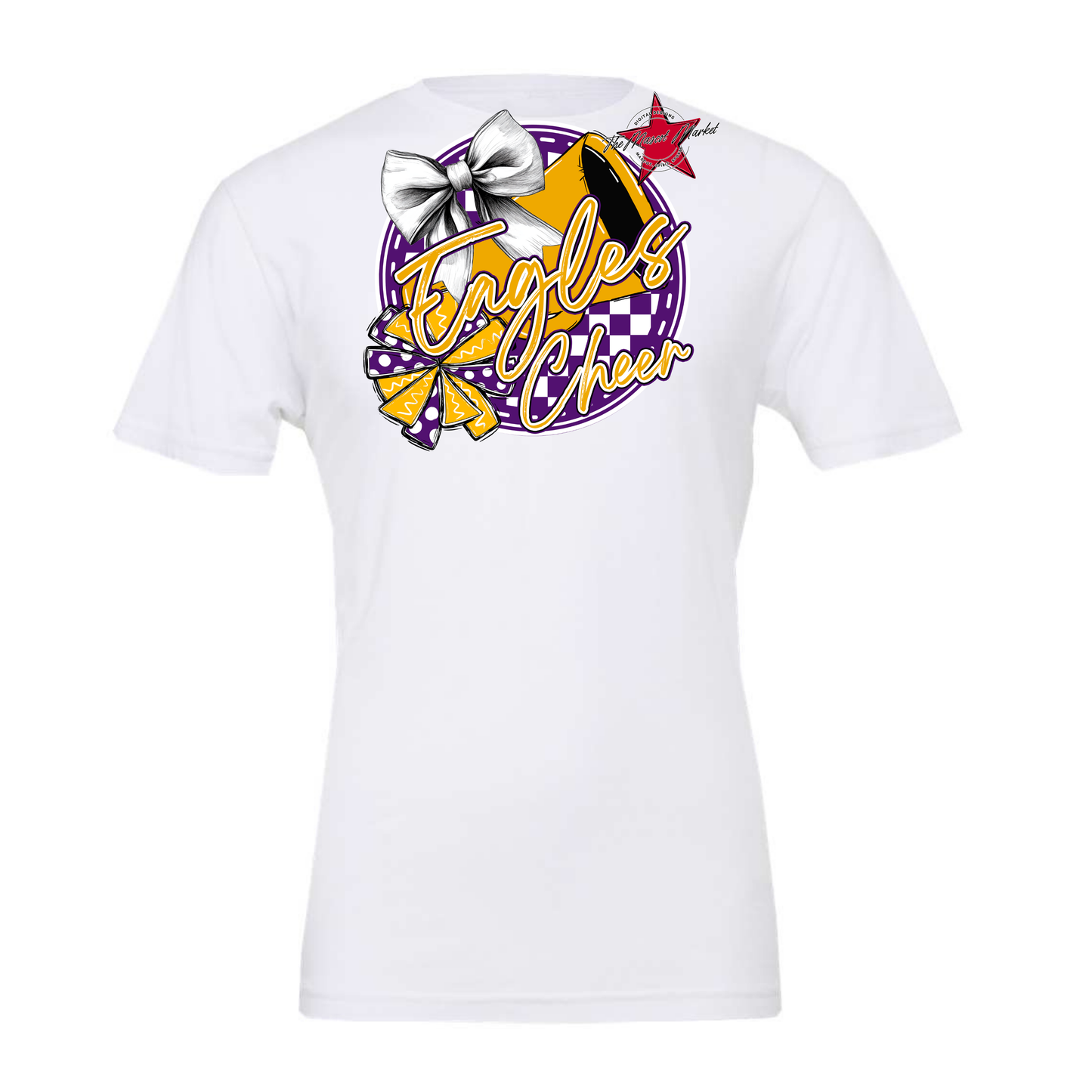Eagles Circle Cheer Design-Purple-Yellow