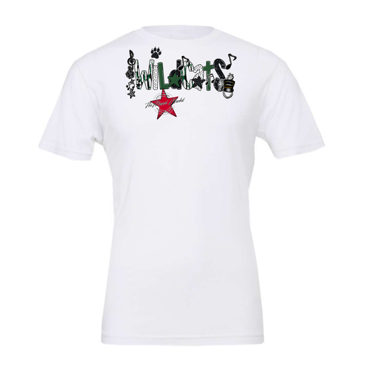 Wildcats Band Scrape-Green