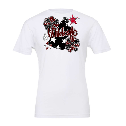 Wildcats Alpha Megaphone Design-Maroon