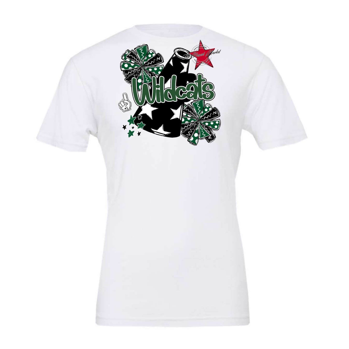 Wildcats Alpha Megaphone Design-Green
