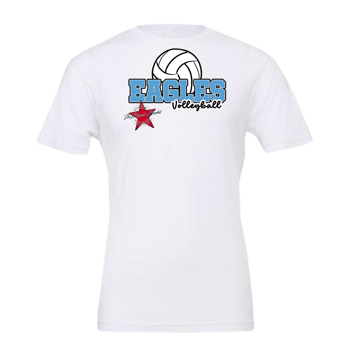 Eagles Varsity Volleyball Design-Carolina Blue