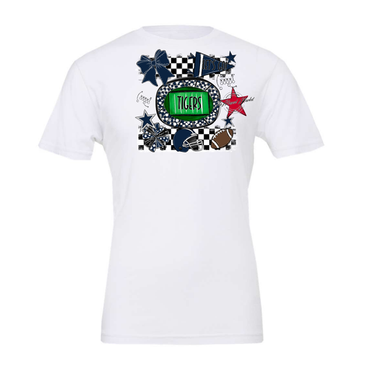 Tigers Checkers Spirit Design-Navy