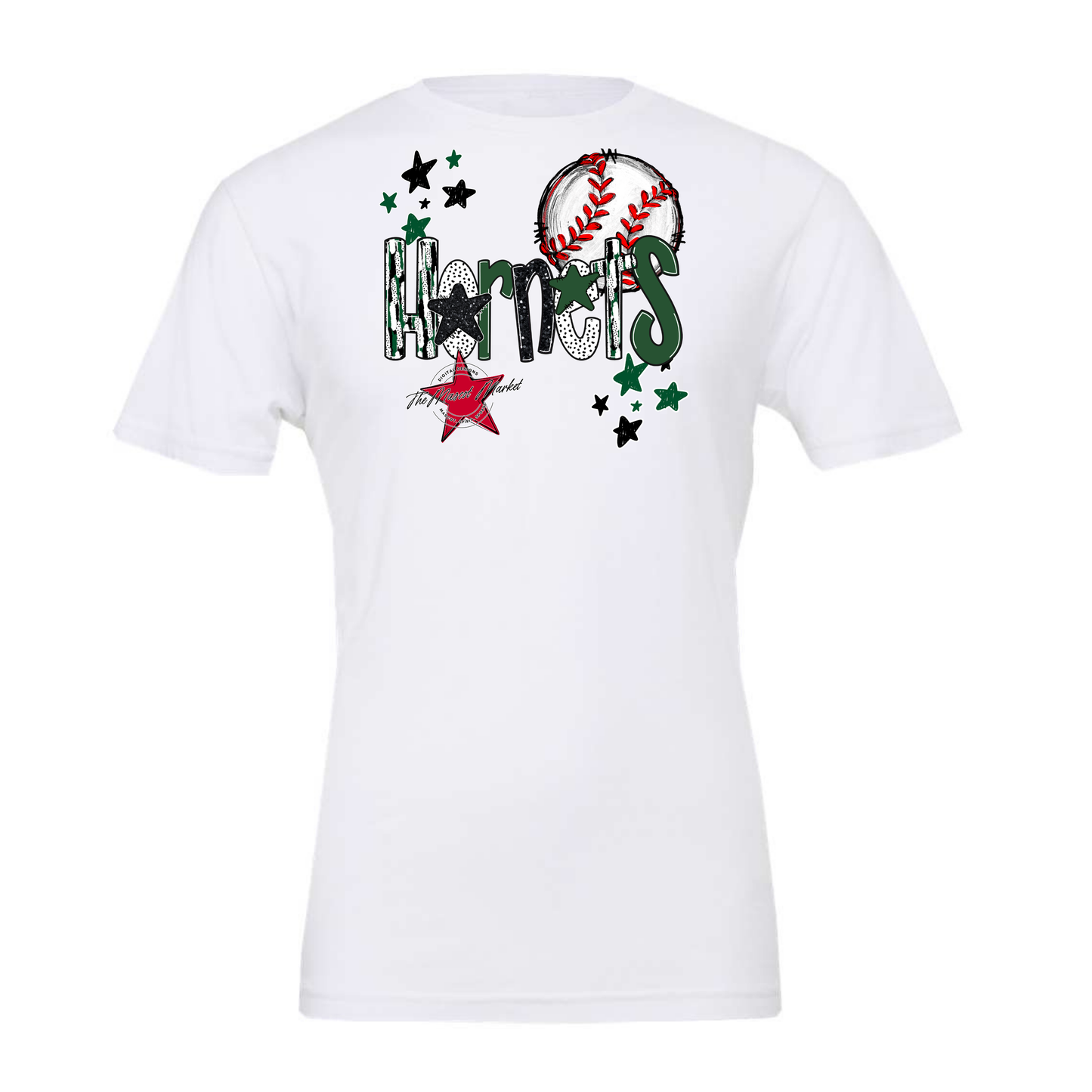 Hornets Baseball Scrape-Green