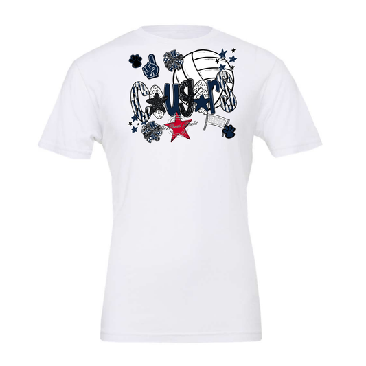 Cougars Volleyball Scrape-Navy