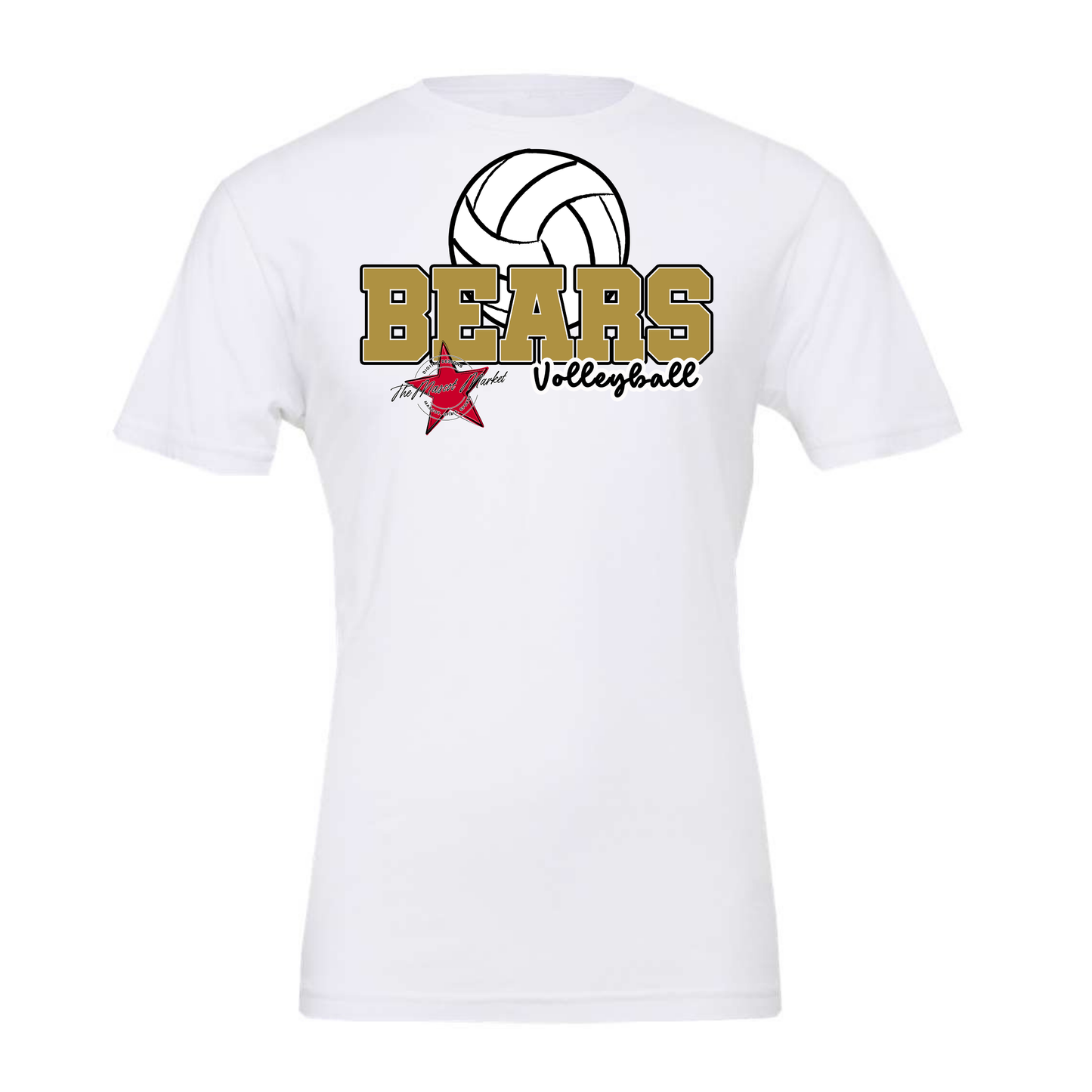 Bears Varsity Volleyball Design-Gold
