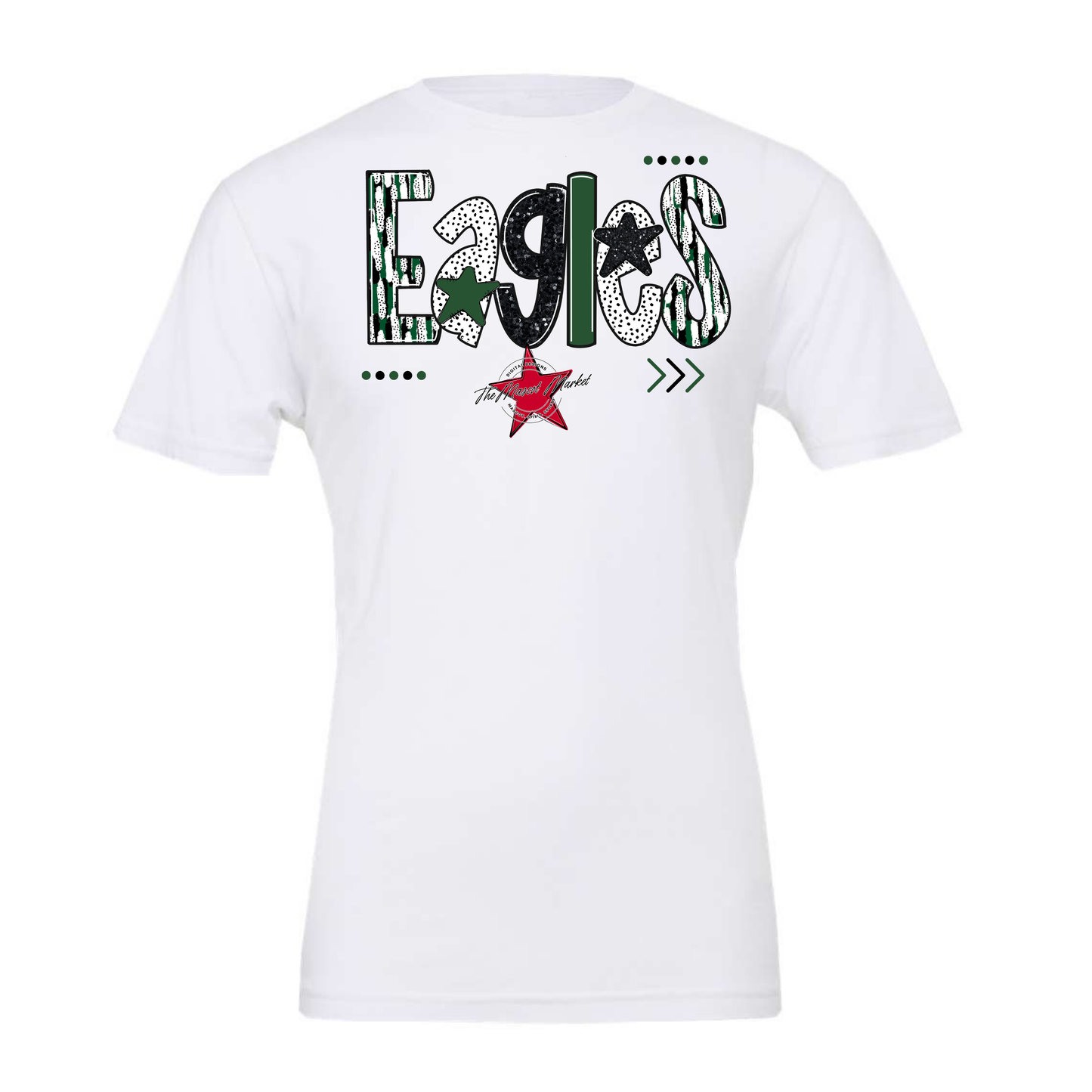 Eagles Brushstroke Alpha Design-Green