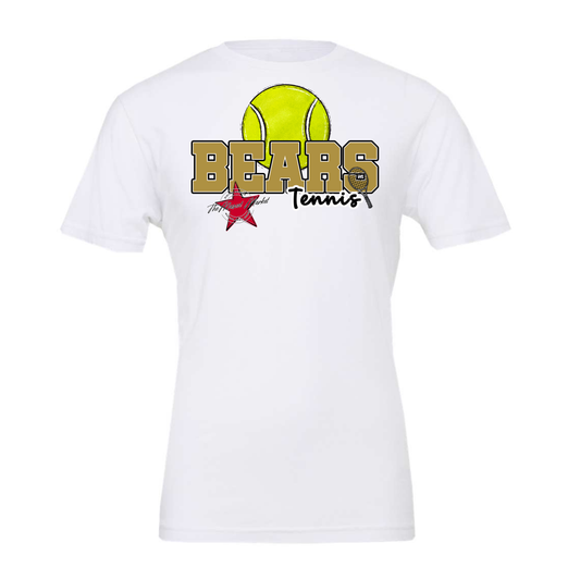 Bears Varsity Tennis Design-Gold