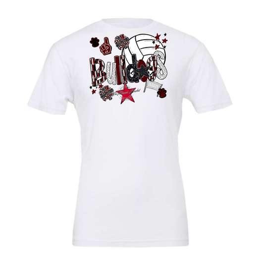 Bulldogs Volleyball Scrape-Maroon