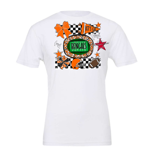 Bengals Checkers Spirit Design-Orange