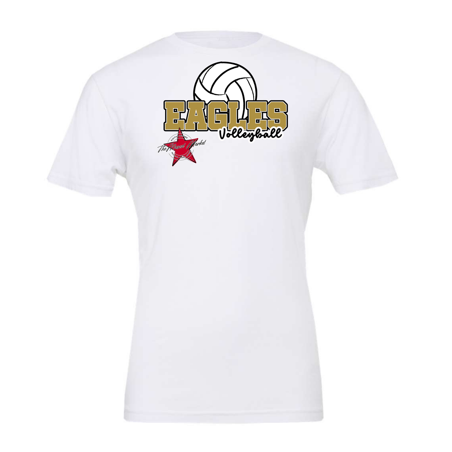 Eagles Varsity Volleyball Design-Gold