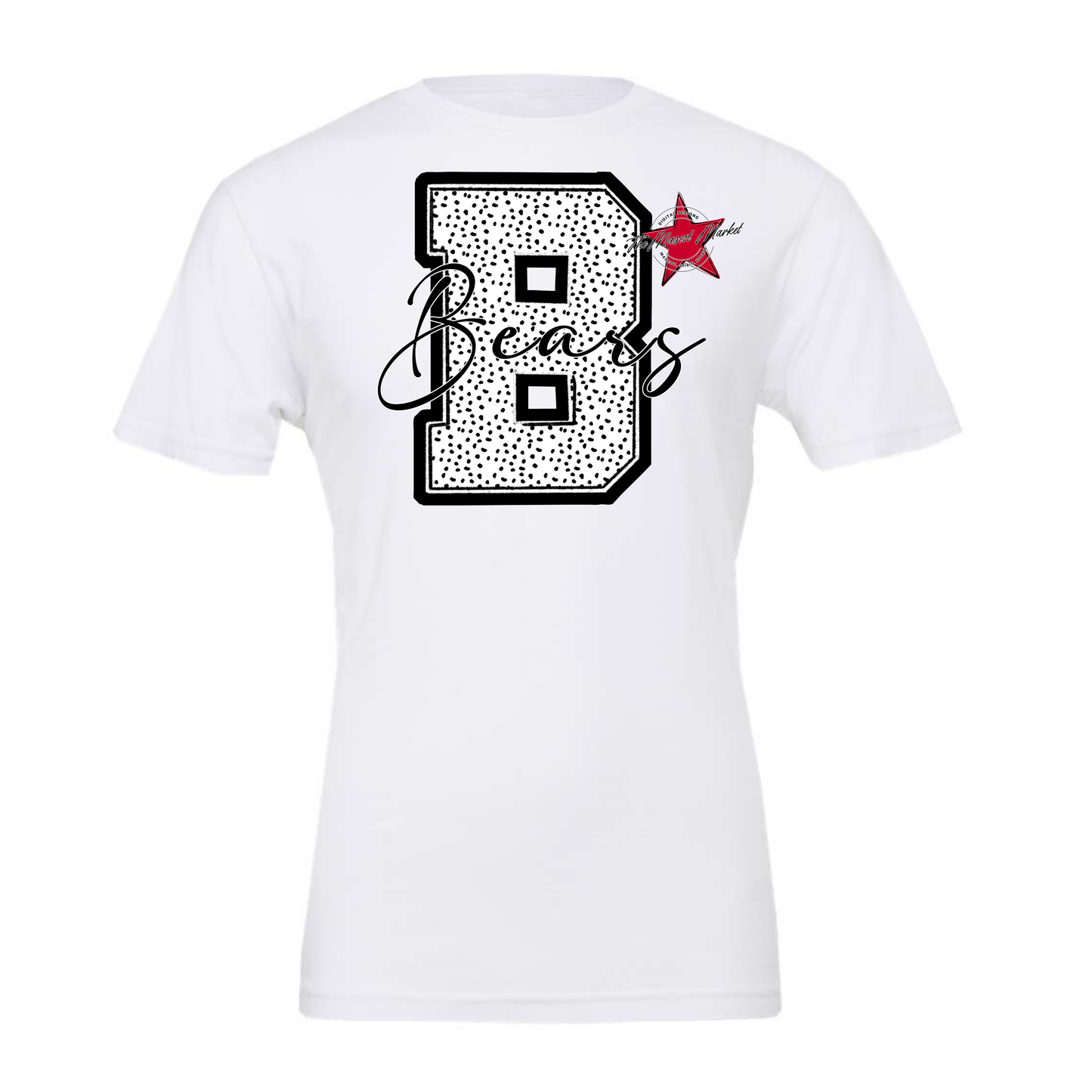 Bears Alpha Dot Design-Black & White