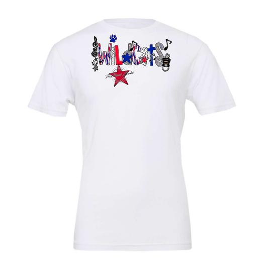 Wildcats Band Scrape-Blue-Red