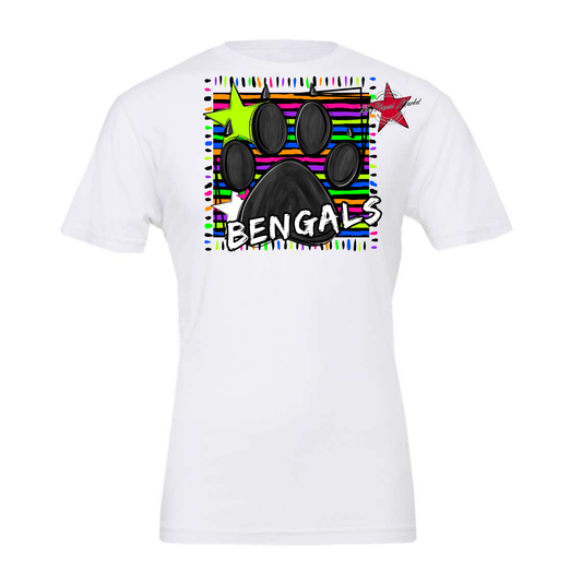 Bengals Mascot Frame-Neon Black