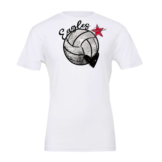 Eagles Sequins Volleyball-Black & White