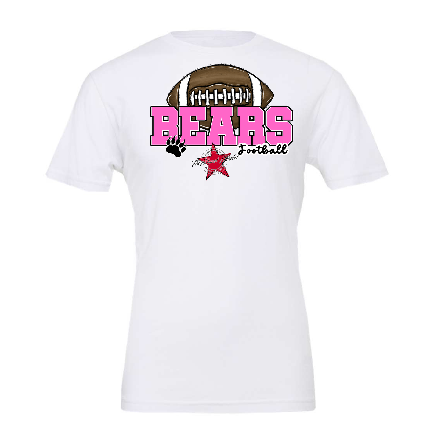 Bears Varsity Football Design-Baby Pink