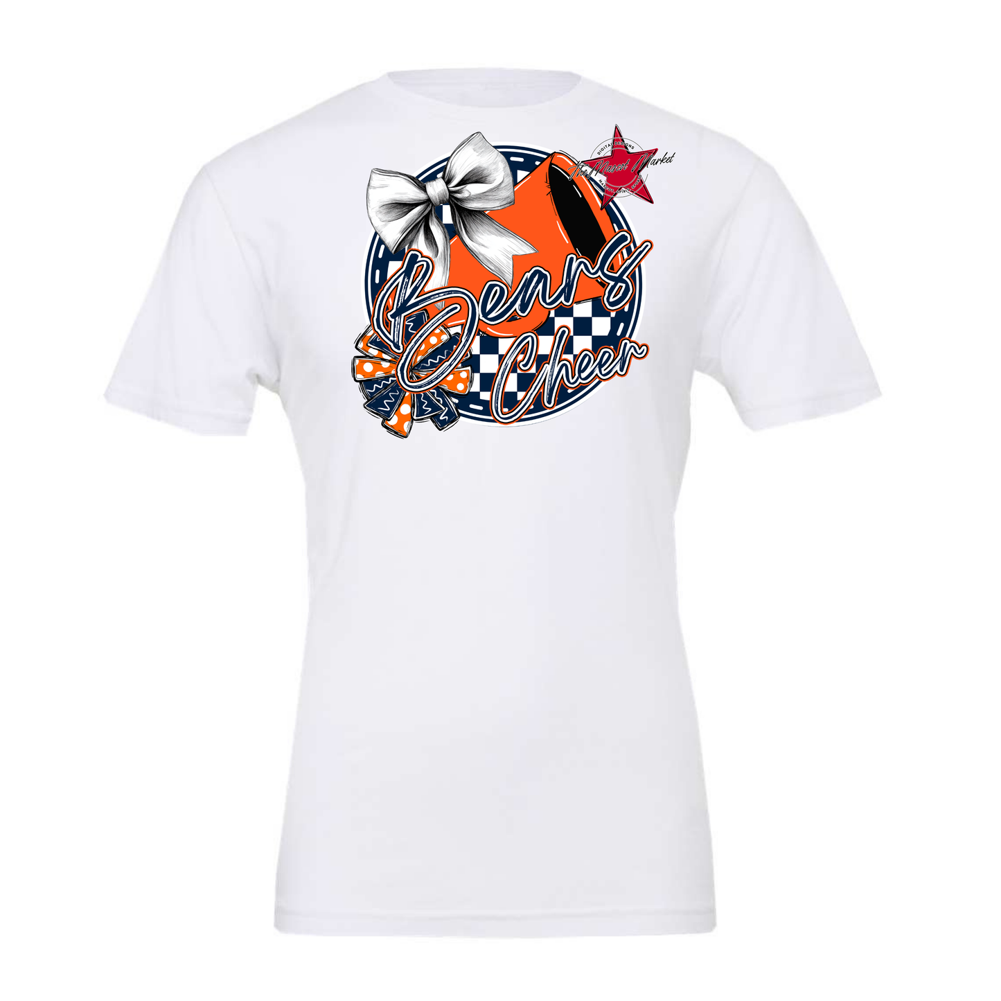 Bears Circle Cheer Design-Navy-Orange