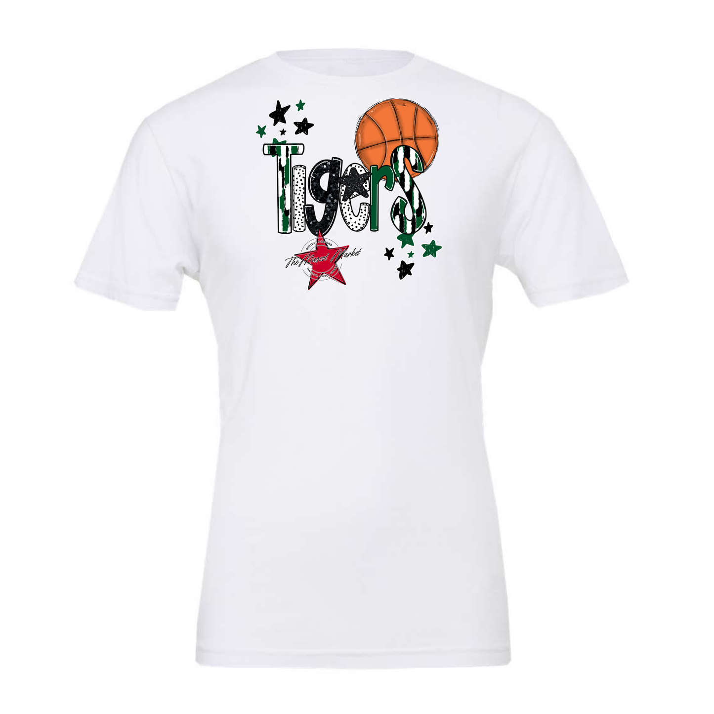 Tigers Basketball Scrape-Green