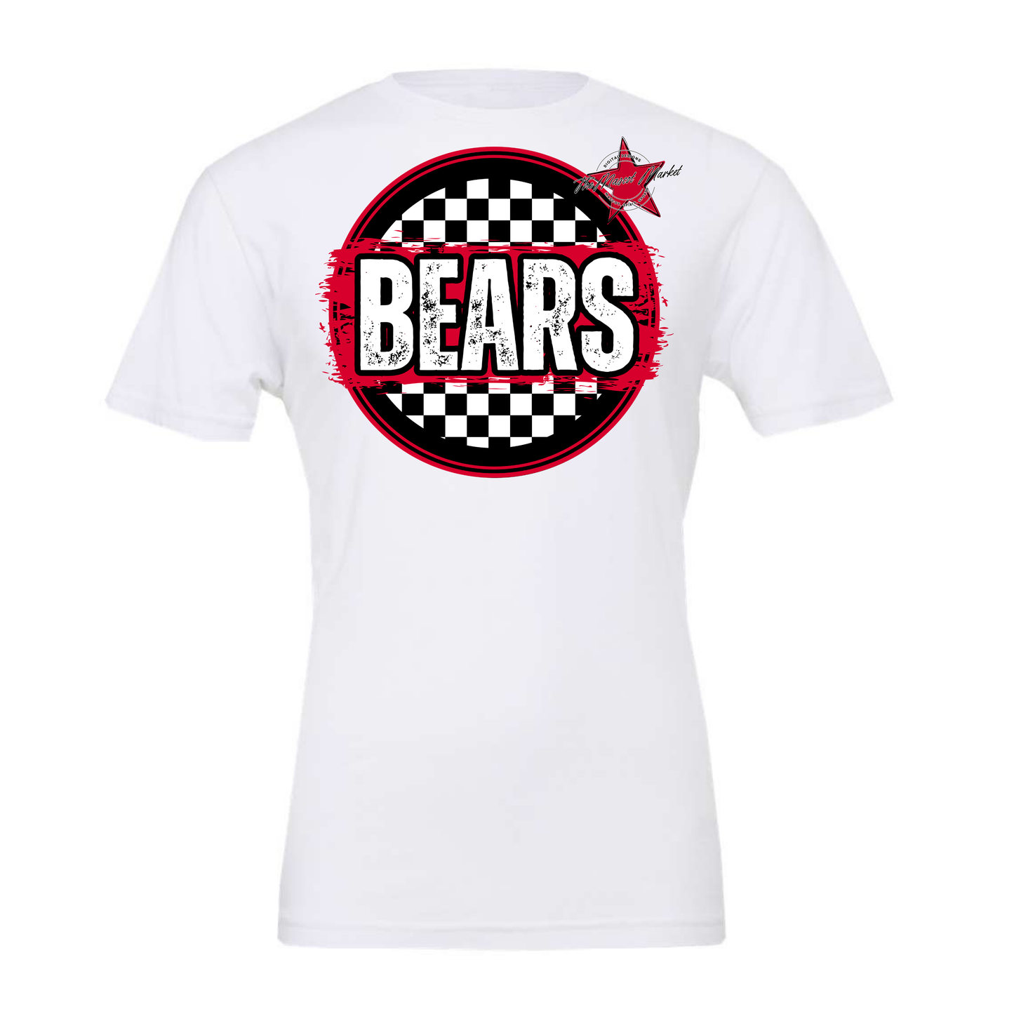 Bears Circle Design-Red