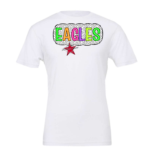 Eagles Cloud Dot Frame-Neon