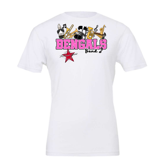 Bengals Varsity Band-Baby Pink