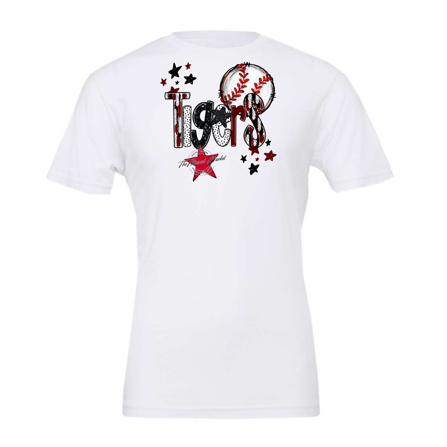 Tigers Baseball Scrape-Maroon