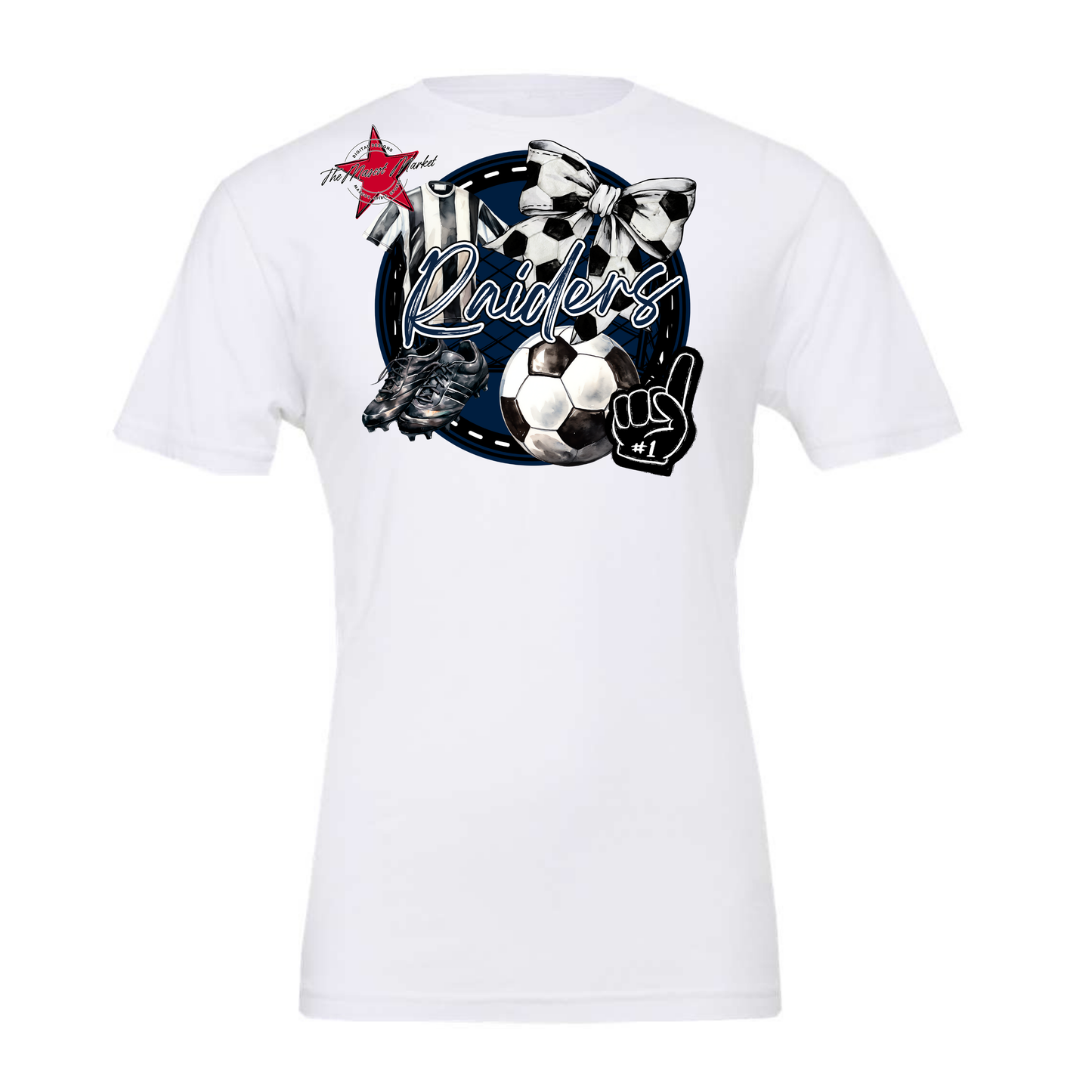 Raiders Circle Soccer Design-Navy