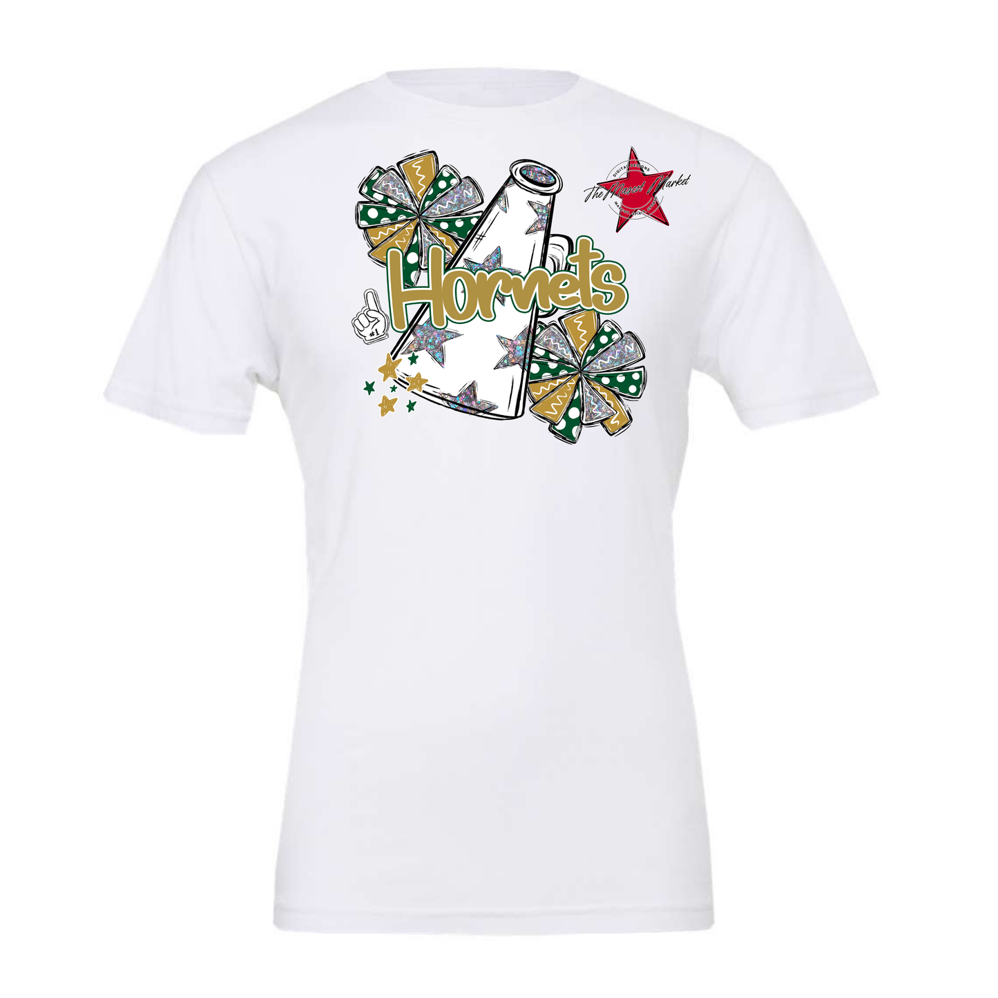 Hornets Alpha Megaphone Design-Green-Gold