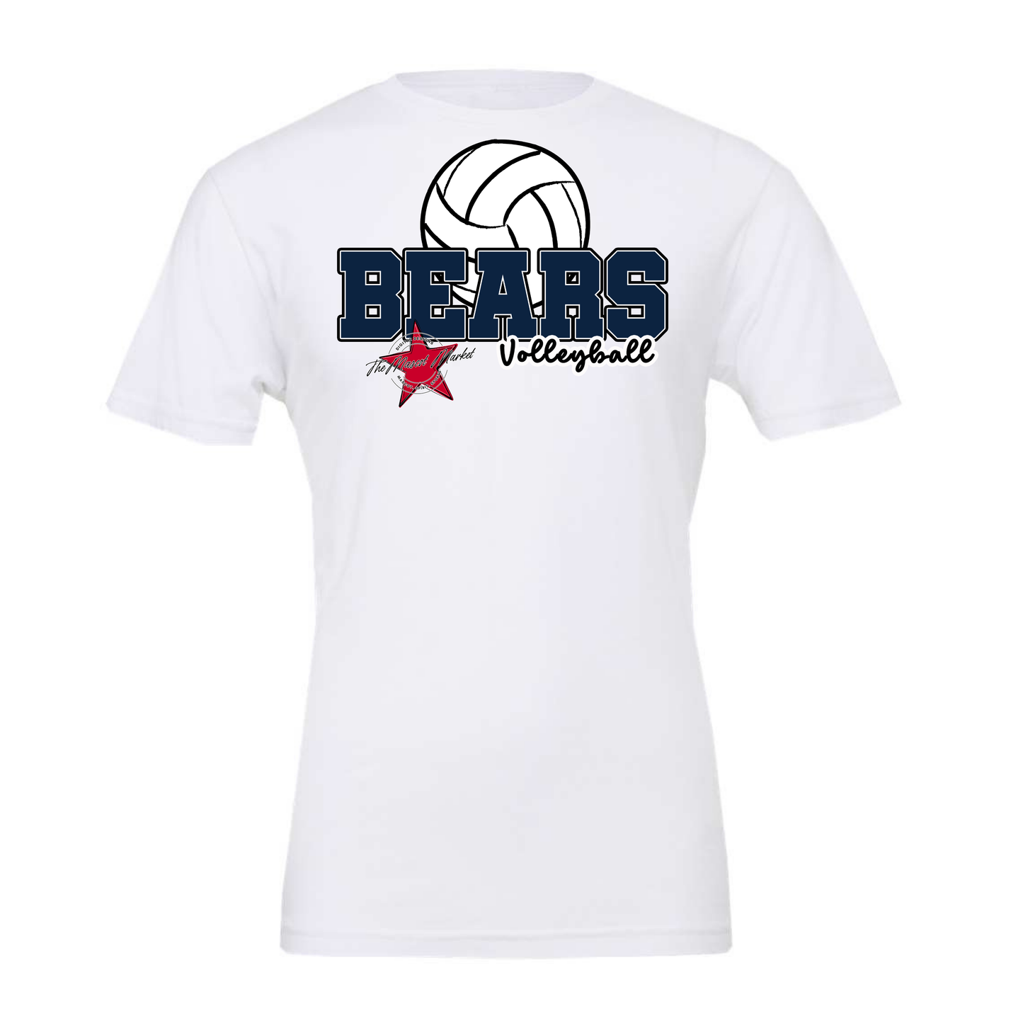 Bears Varsity Volleyball Design-Navy