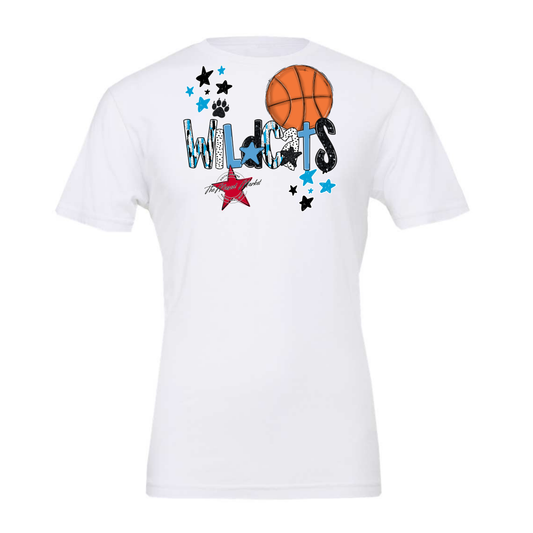 Wildcats Basketball Scrape-Carolina Blue