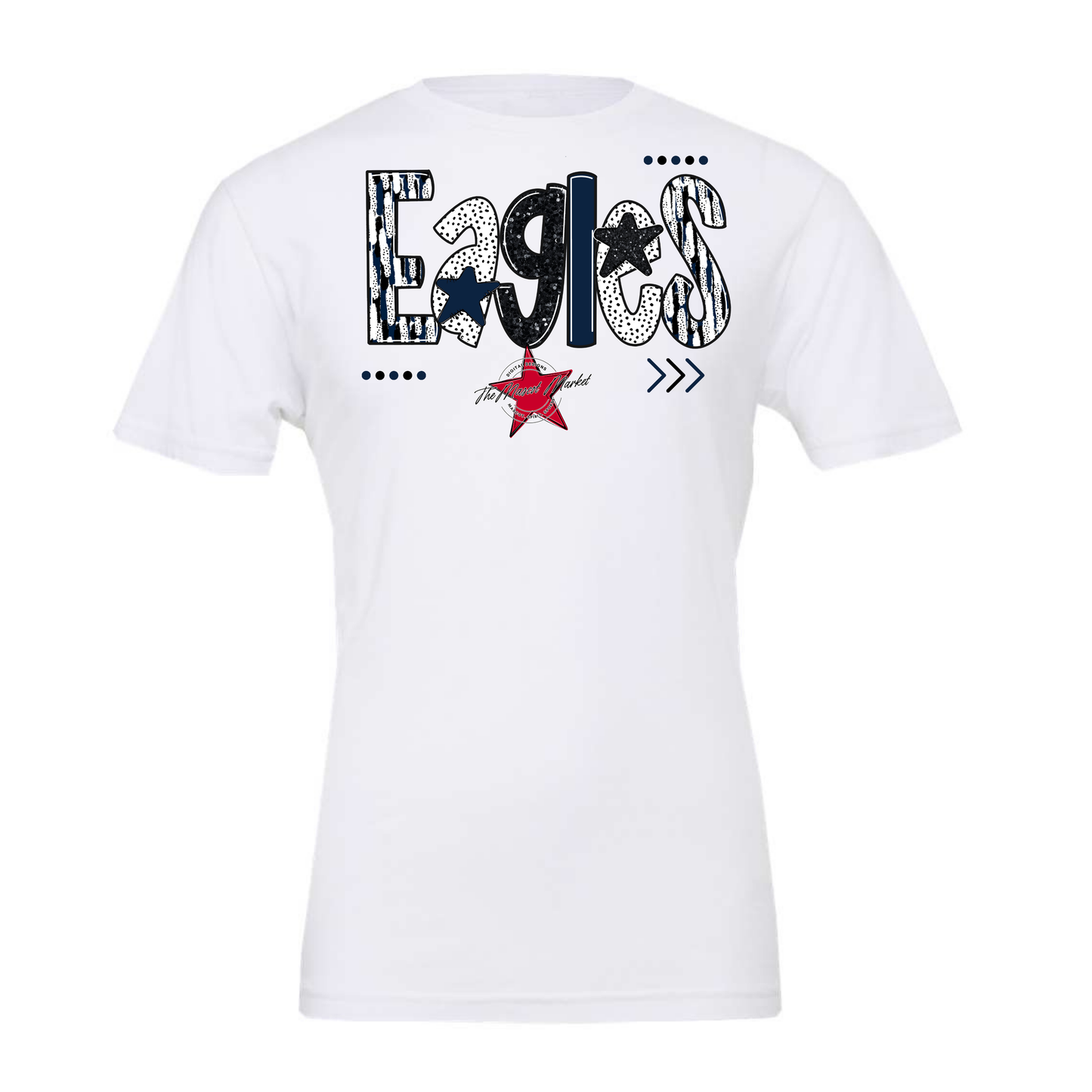 Eagles Brushstroke Alpha Design-Navy