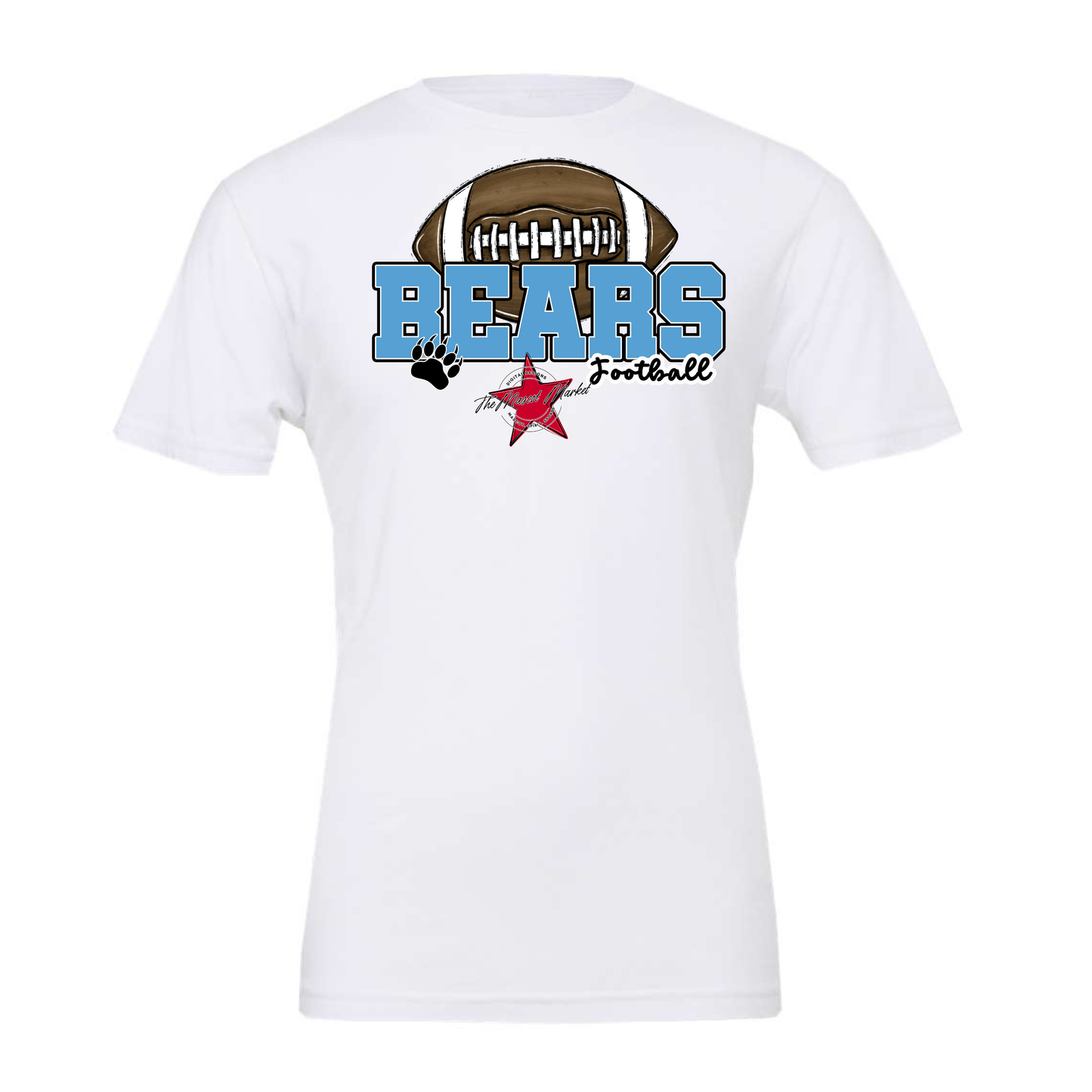 Bears Varsity Football Design-Carolina Blue