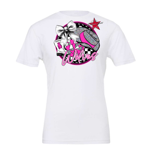 Wolves Circle Drillteam Design-Pink