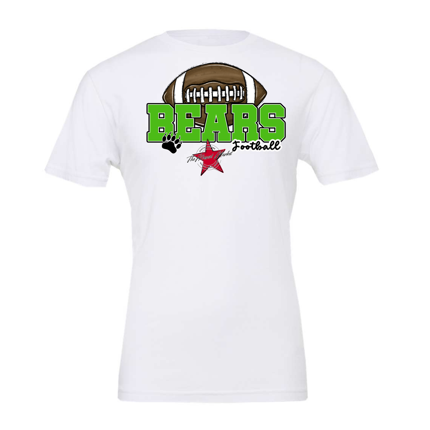 Bears Varsity Football Design-Bright Green