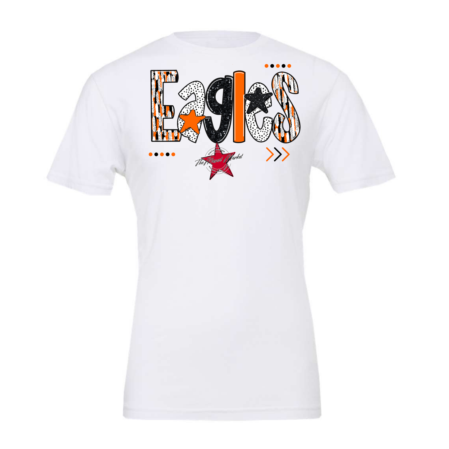 Eagles Brushstroke Alpha Design-Orange