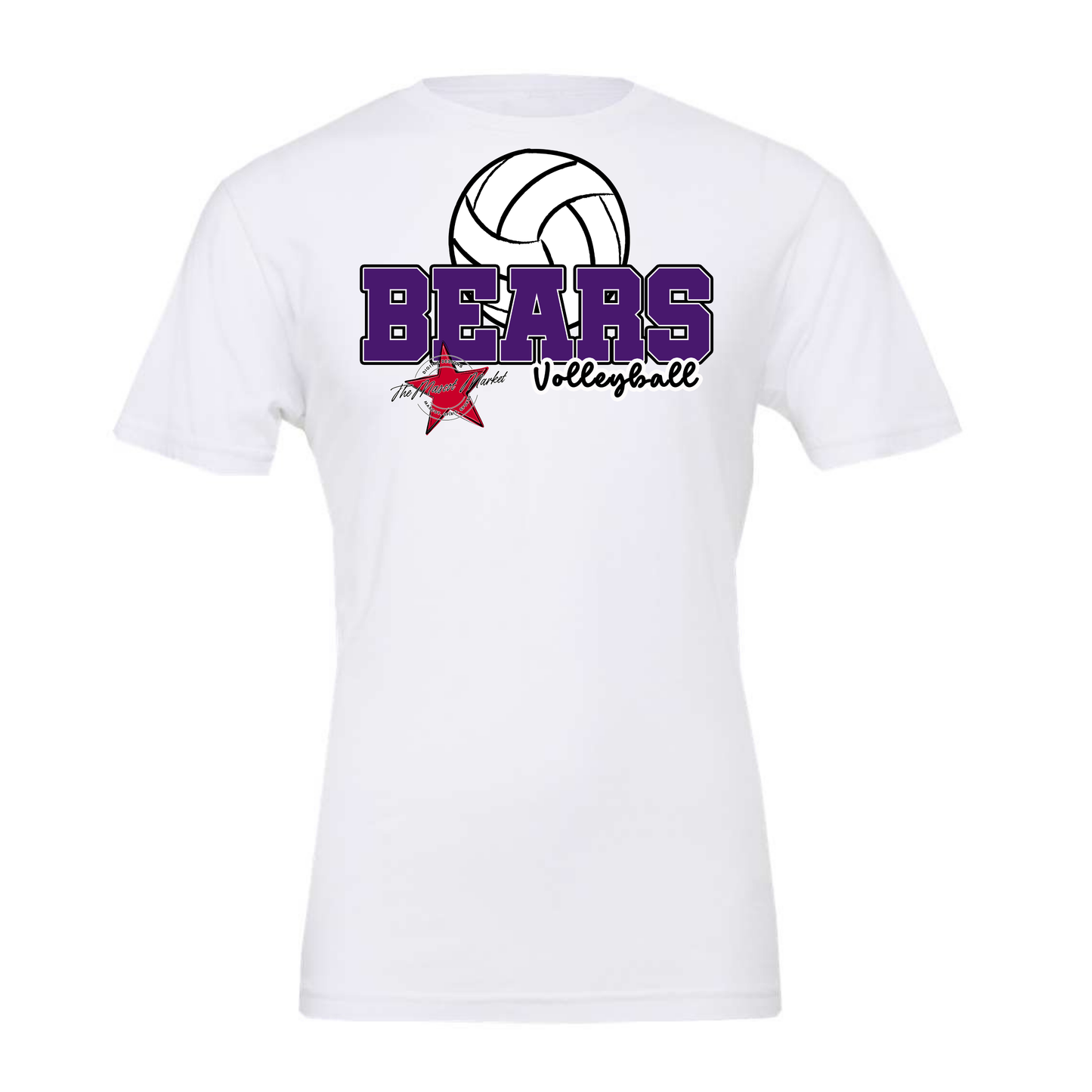 Bears Varsity Volleyball Design-Purple