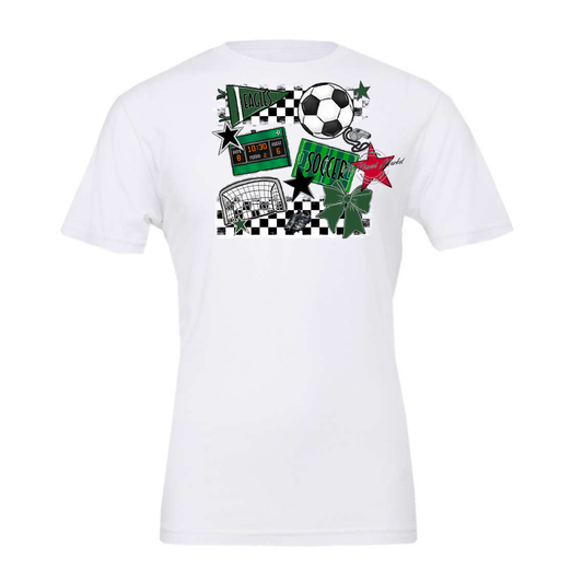 Eagles Soccer Checkers Design-Green