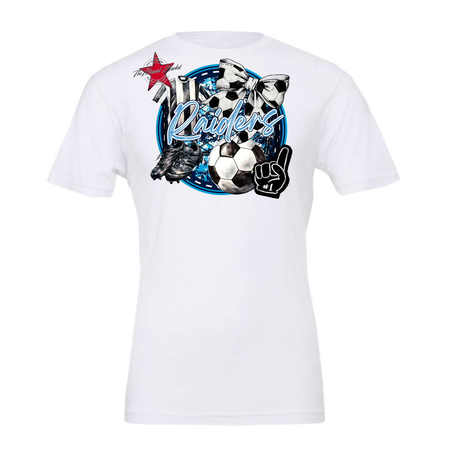 Raiders Circle Soccer Design-Navy-Carolina Blue